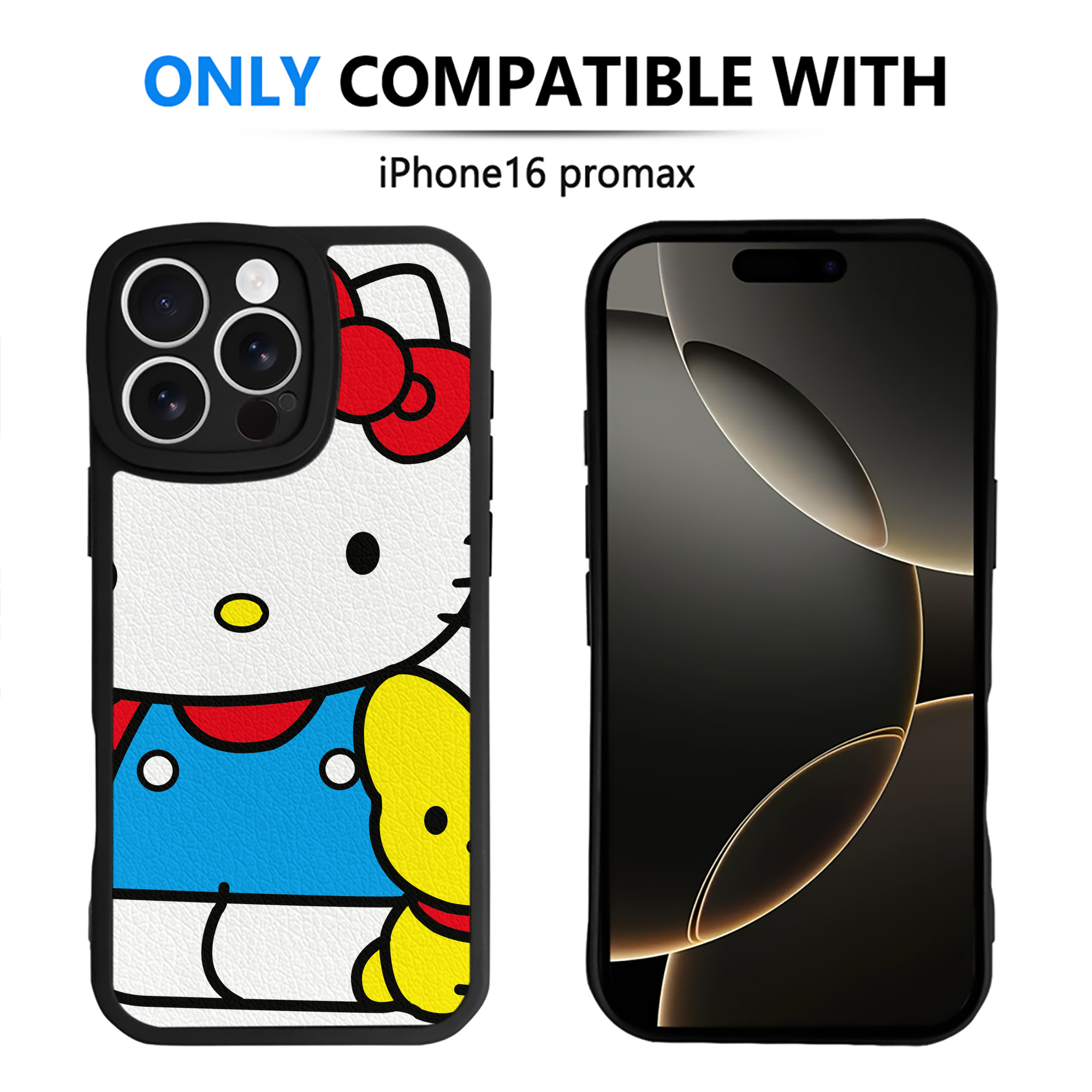 （画像用） Hello Kitty ハローキティ 【iPhone 16シリーズ対応】シリコンスマホケース（レザー調） 材質：シリコン